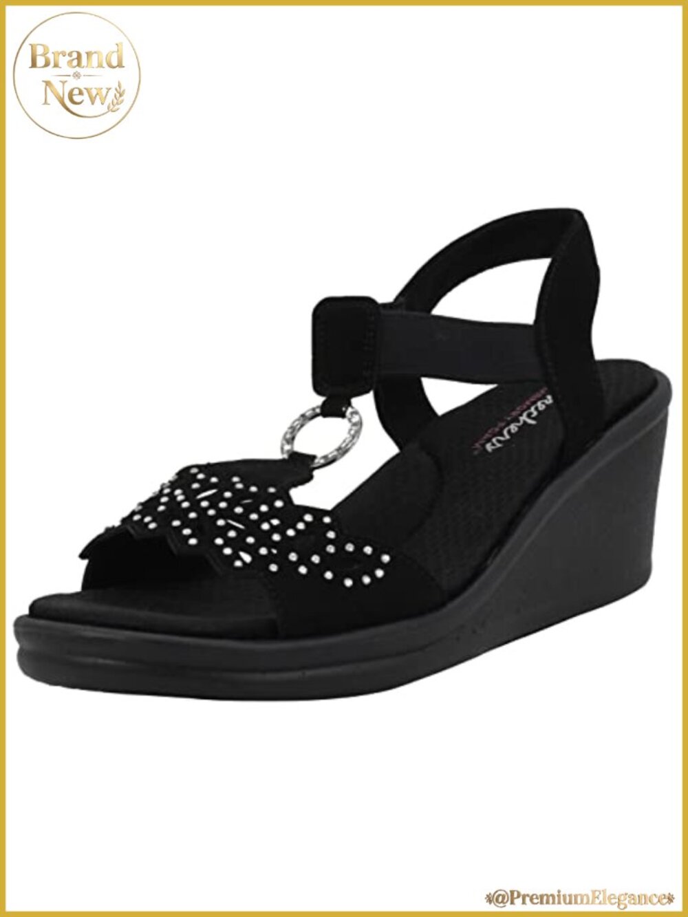 Women's Rumblers Queen B Wedge Sandals Memory Foam Slingback